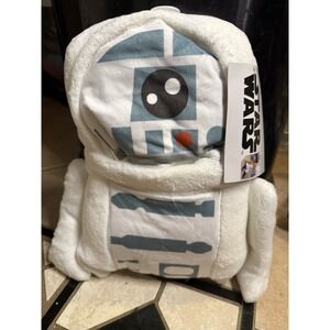 NoJo Star Wars R2-D2 Toddler Blanket 30x40 | Super Soft Character Shape